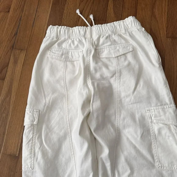 Wilfred Free GAIA Light Birch Crop Cargo Pants Denim Size 6 - Picture 7 of 7